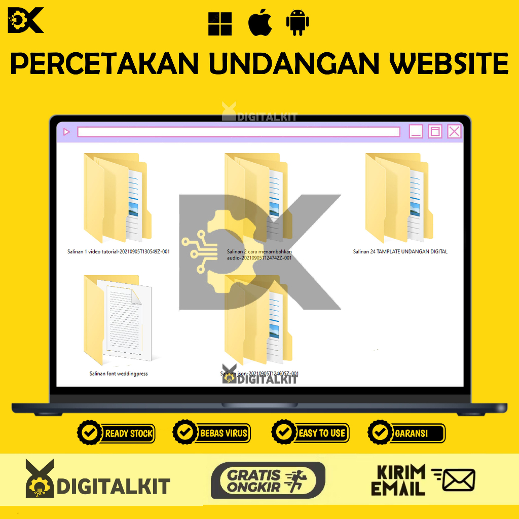 [T0751] Template Percetakan Undangan Website | Editable Digital Invitation | Siap Cetak