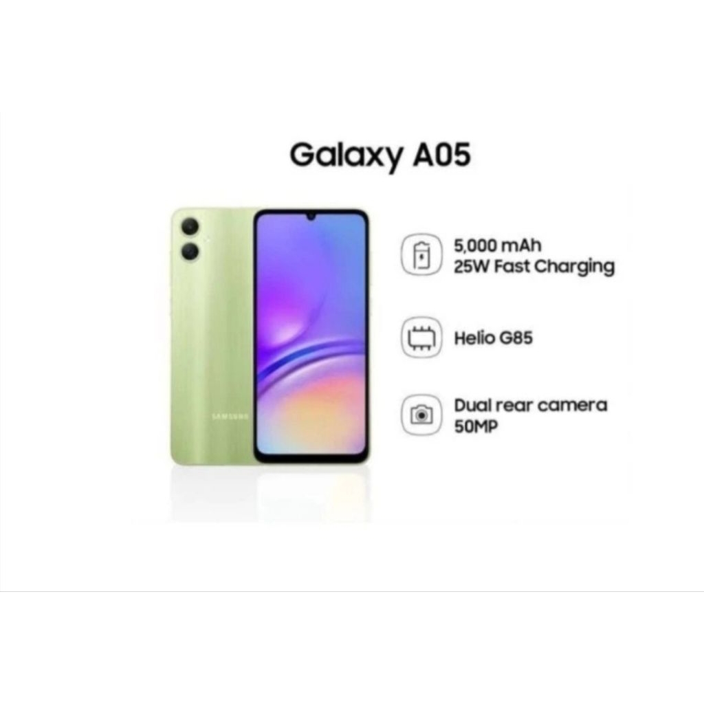HP SAMSUNG GALAXY A05 4/64 GB - SAMSUNG A05 RAM 4GB ROM 64GB GARANSI RESMI