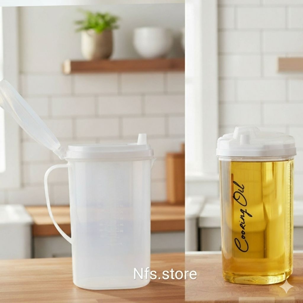 TEMPAT MINYAK GORENG , WADAH MINYAK GORENG 2 LITER , TEKO MINYAK GORENG BOTOL MINYAK GORENG