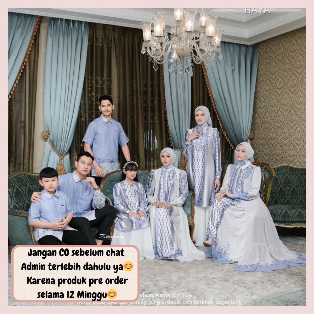 Satu ragam raya sarimbit lebaran 2026 by Zabannia OPEN PRE ORDER (READY FEBRUARI 2026) family set co