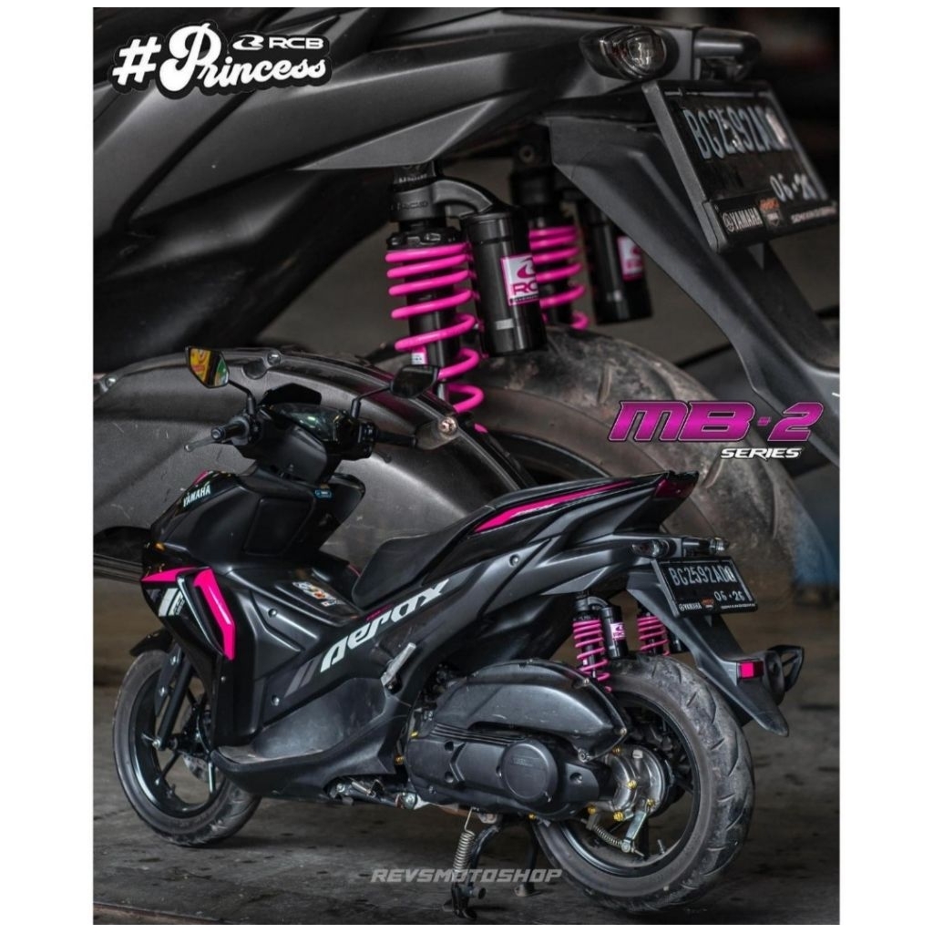 Shockbreaker mb2 aerox  shock RCB mb 2 yamaha new n max / aerox 155 - pink