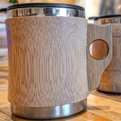 Gelas Bambu Unik 200ml Etnik Natural Alami