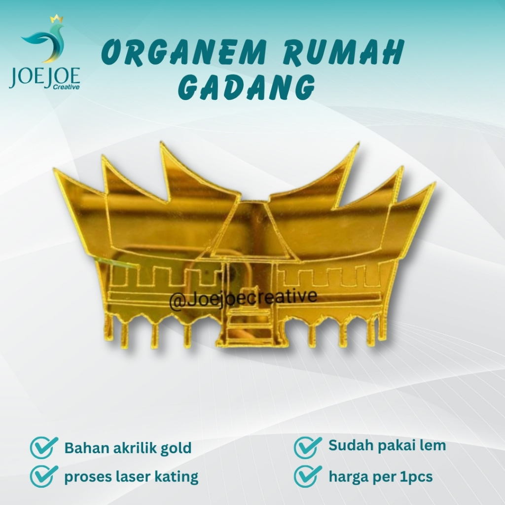 Reflika akrilik rumah gadang | Bahan mahar| dekorasi mahar
