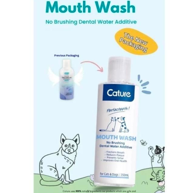 Cature Rollon Mouthwash For Dog & Cat/Pembersih Mulut