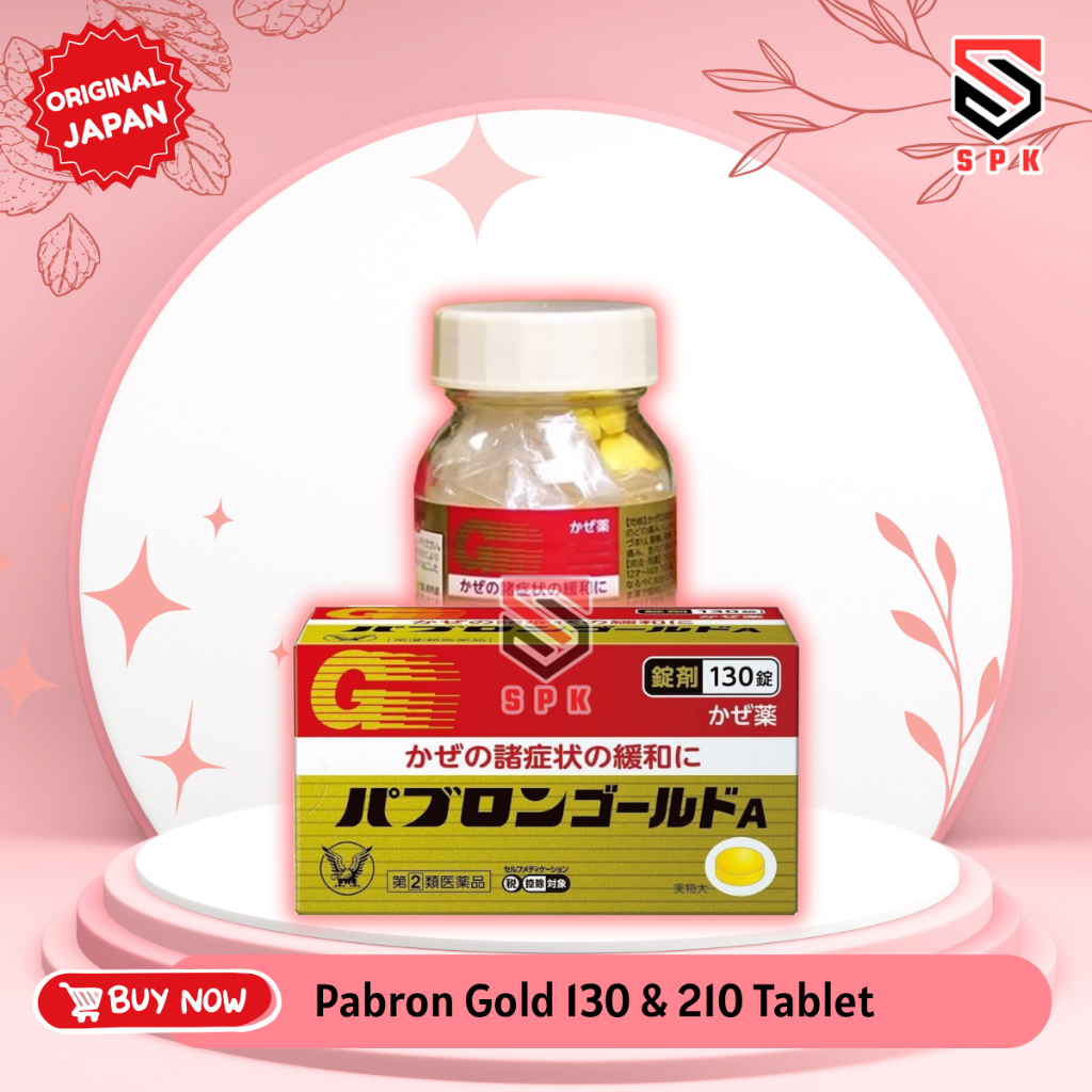 PABRON GOLD Tablet Obat Flu Batuk 130 & 210 Tablet Original Jepang