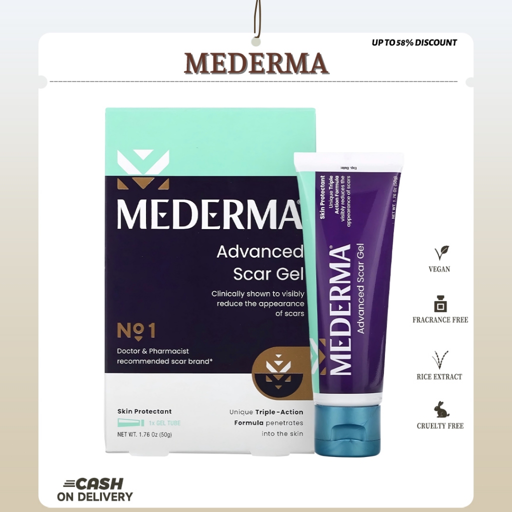 Mederma Advanced Scar Gel Scar Treatment Gel 50g - For All Types of Scars