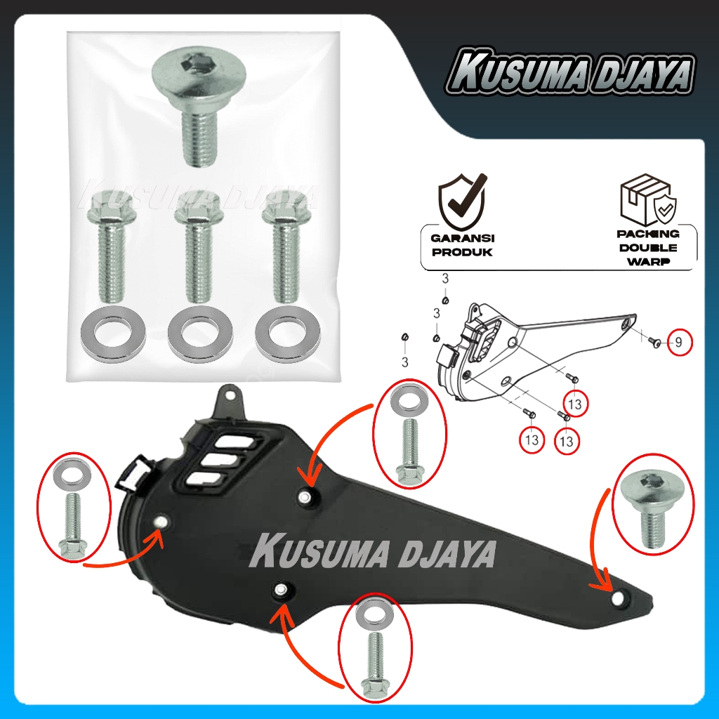 BAUD BAUT COVER TUTUP BLOK BAK CVT SET PCX ADV 160