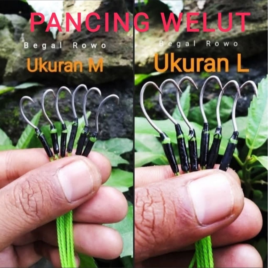 Promo beli 2 gratis 1 senar 3 lapis Pancing belut / urek belut Begal Rowo