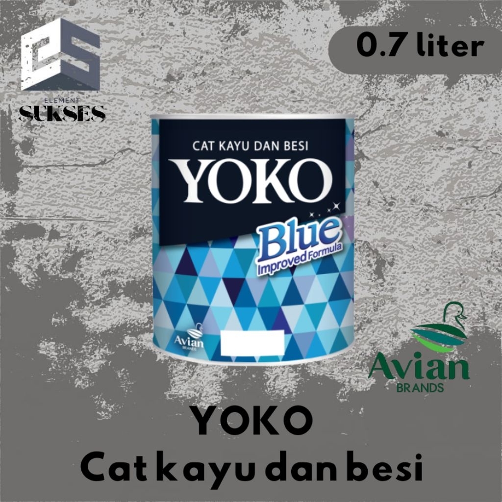 YOKO BLUE Cat kayu dan besi 0.7Liter