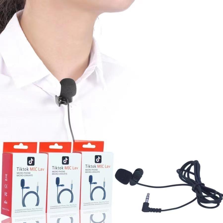 MIC CLIP ON TIKTOK LAV 3.5 AUX MICROPHONE / MICRO-CRAVATE MIC-01