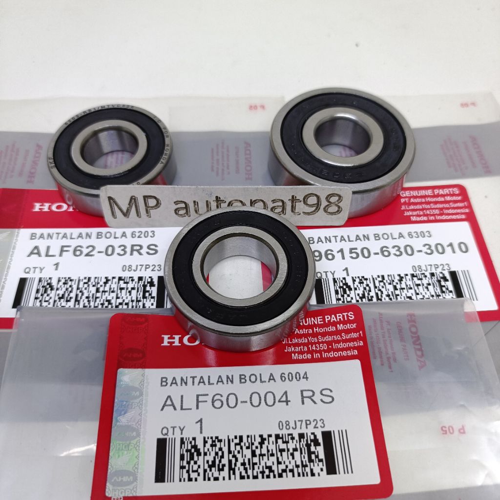 BEARING RODA BELAKANG+NAP GEAR CRF 150 CRF 150L ORIGINAL