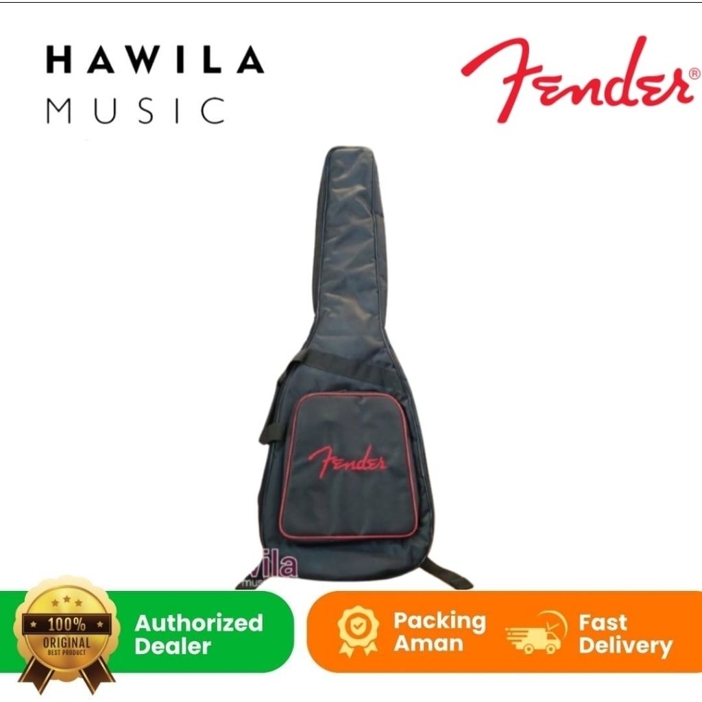 Tas Gitar Bass Elektrik Fender Tebal Gigbag Bass Gitar