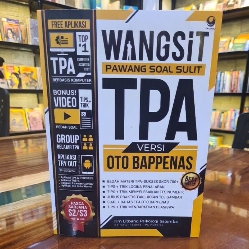 Wangsit pawang soal sulit : TPA versi OTO BAPPENAS