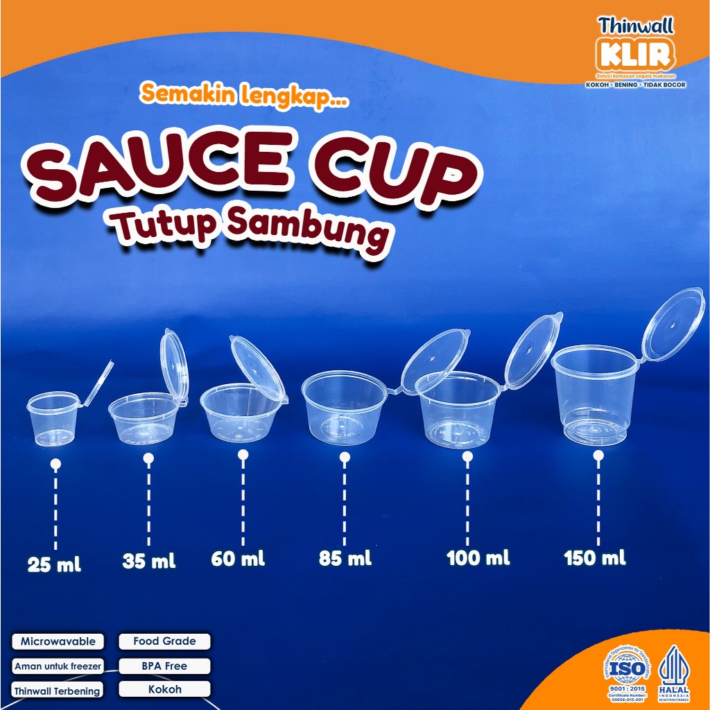 KLIR Thinwall PUDDING CUP 100ml / 150ml