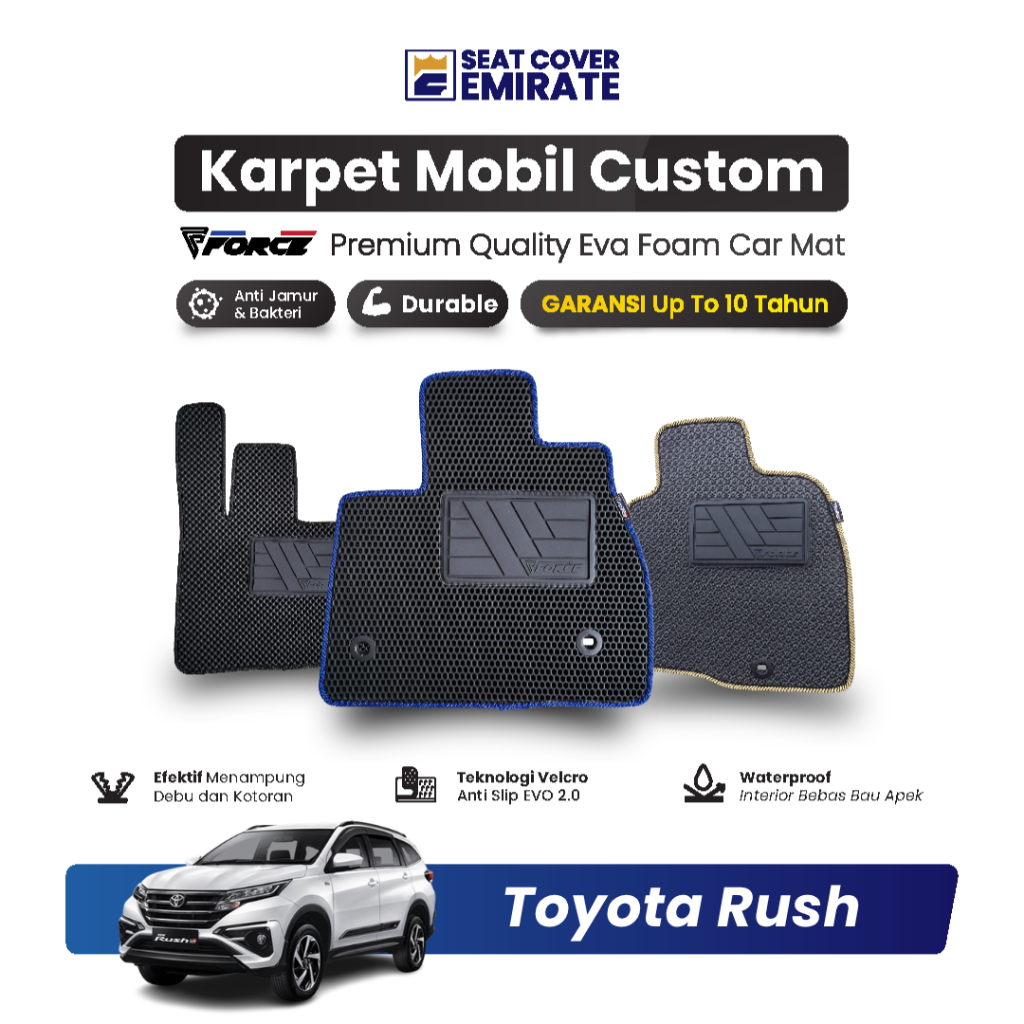 KARPET MOBIL TOYOTA RUSH | EVA PREMIUM BERGARANSI BY EMIRATE