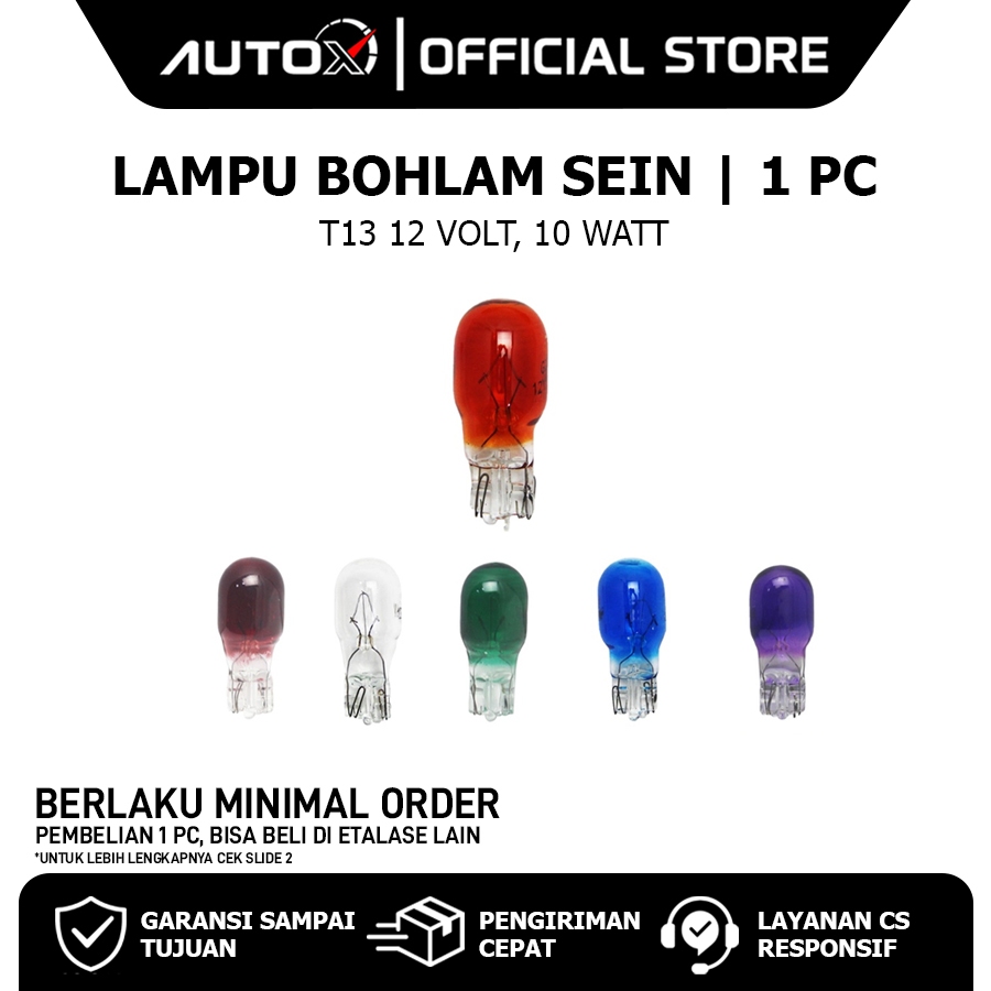 Lampu Bohlam Sein Vario 110 125 150 NEW & Beat FI F1 ESP Pop Street & Scoopy & Mio S M3 Sporty & Tig