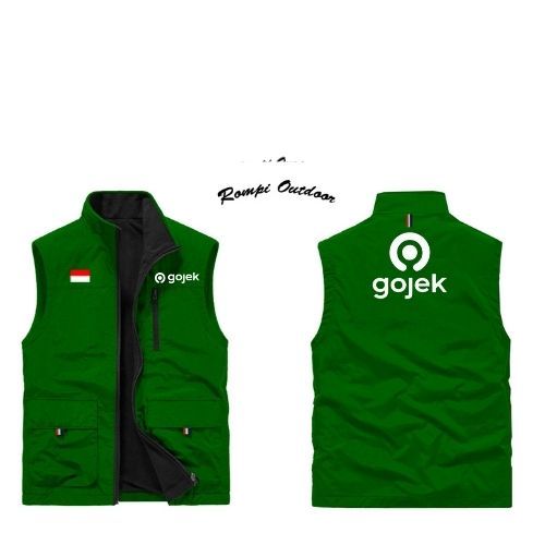 Rompi Jaket Gojek | Rompi Safety Gojek | Jaket Ojol Gojek Original