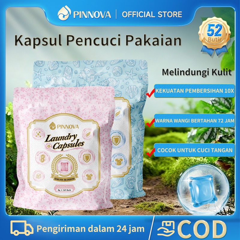 COD PINNOVA  52PCS/Tas Mabuk Pewangi Pakaian  + Pewangi Kering / Pelembut Pakaian / Sabun Cuci /Mabu