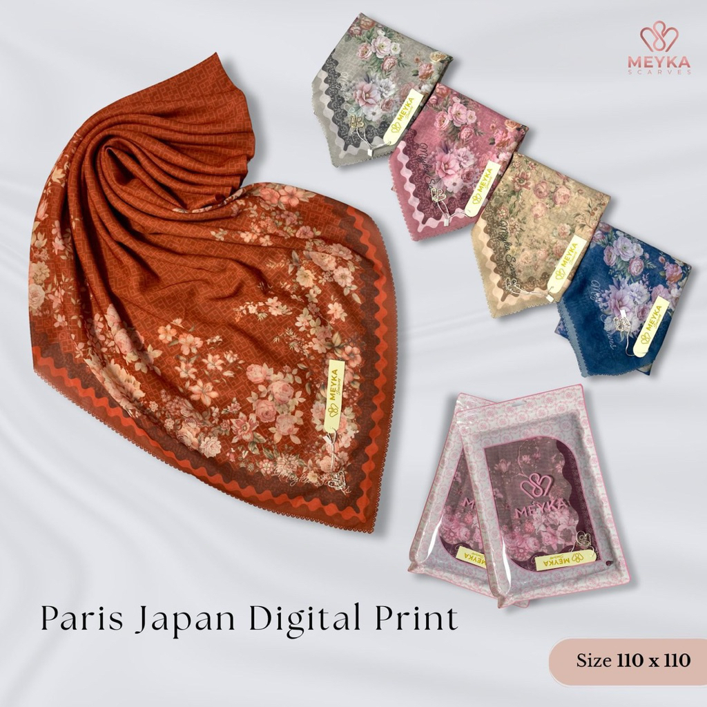 Meyka Scarves PARIS JAPAN DIGITAL PRINT POUCH & ZASKIA MEYKA SCARVES POUCH