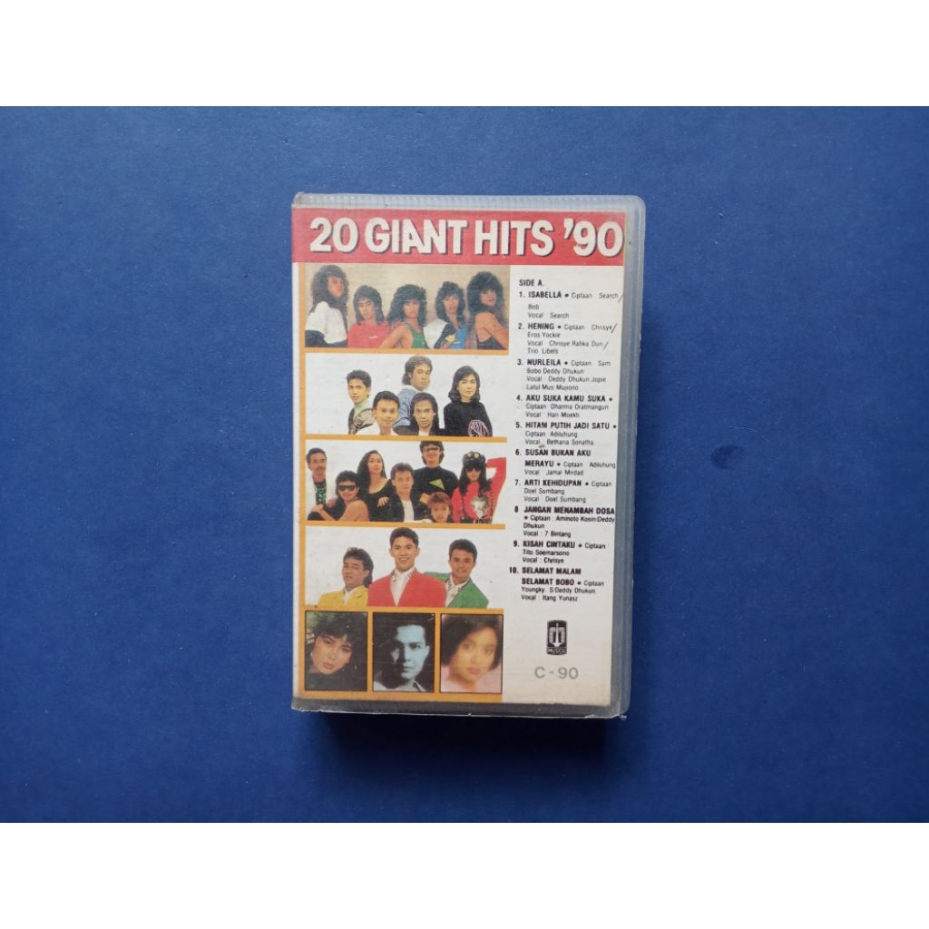 Kaset Pita 20 Giant Hits '90 Prod PT Musica Studio's