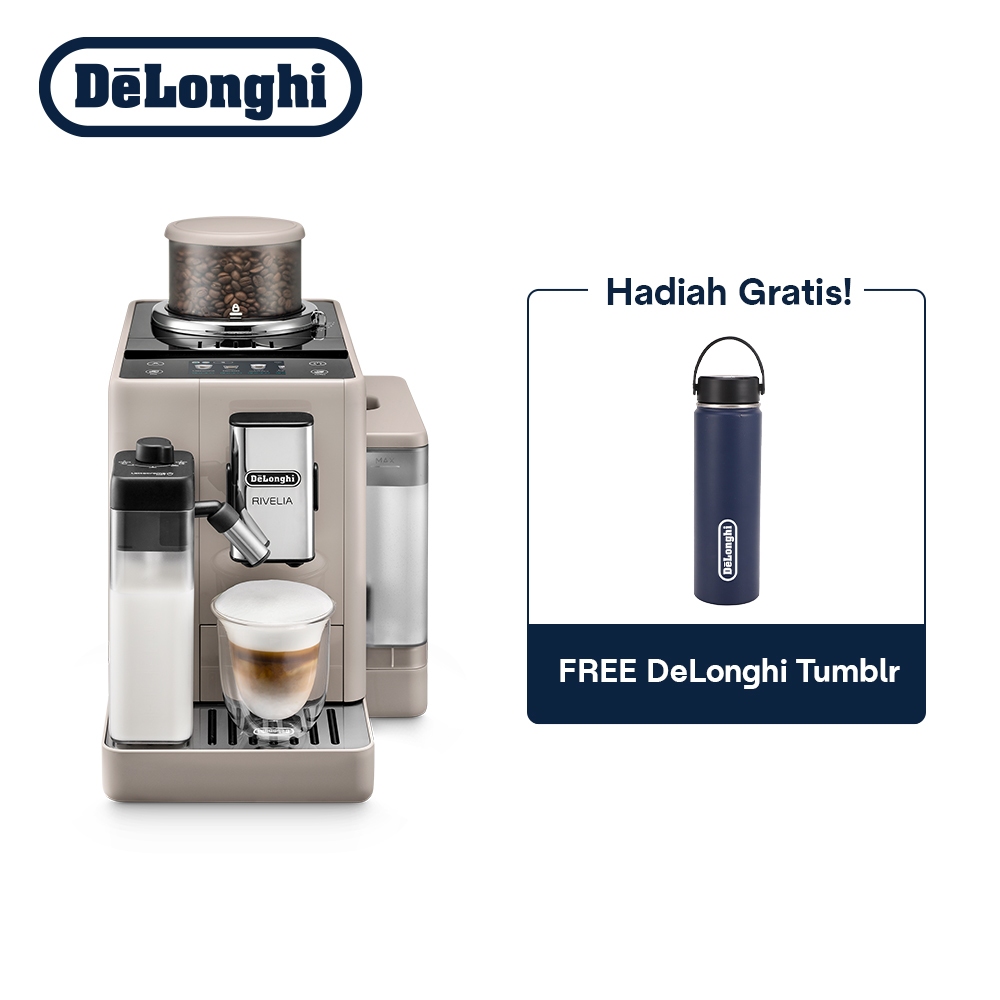 DeLonghi EXAM440.55.BG Rivelia - Mesin Kopi Otomatis Sand Beige 1400 ml