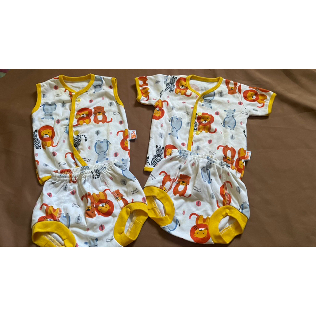 Baju anak Velvet Junior newborn / Lion
