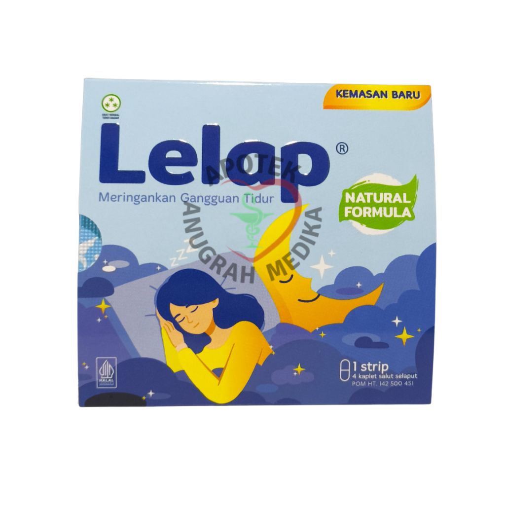 Lelap Obat Herbal - Isi 4 Tablet / Obat Tidur