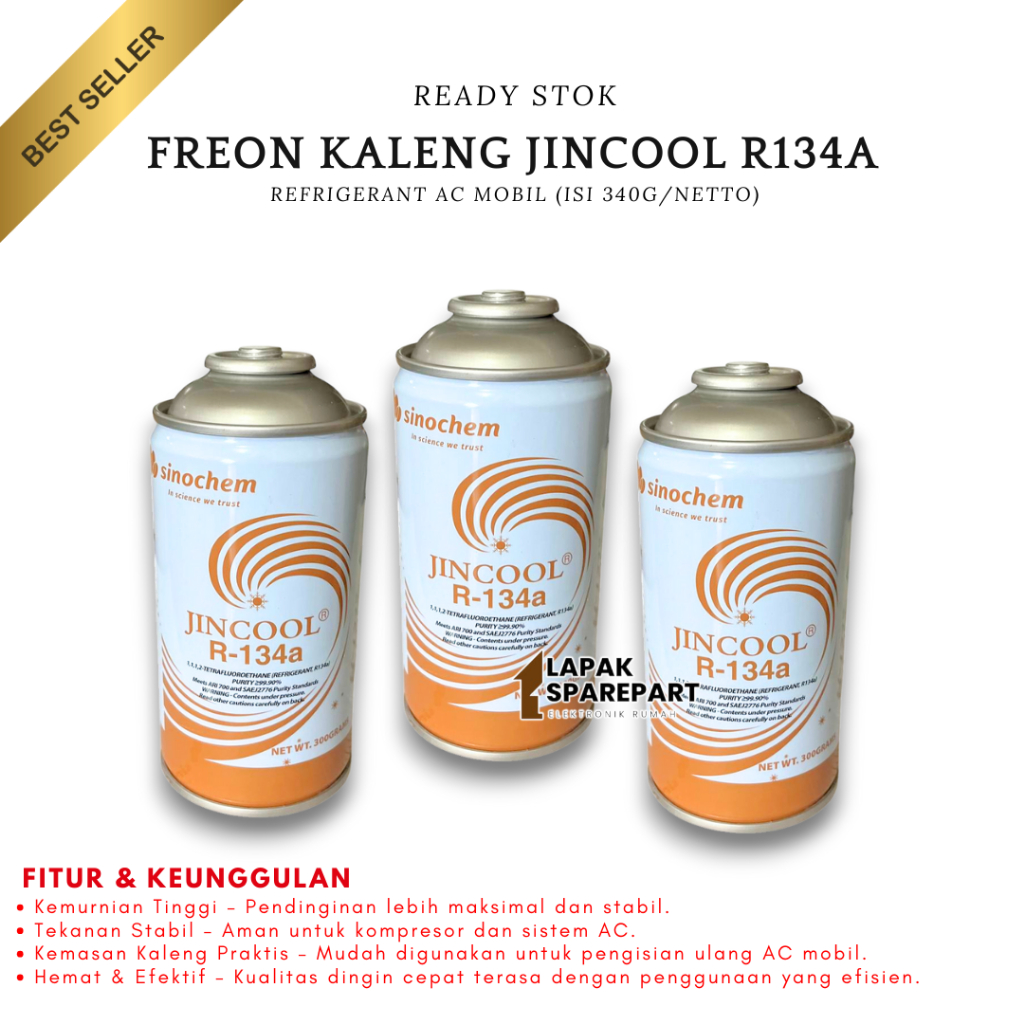 Freon Kaleng Jincool R134a Ac Mobil