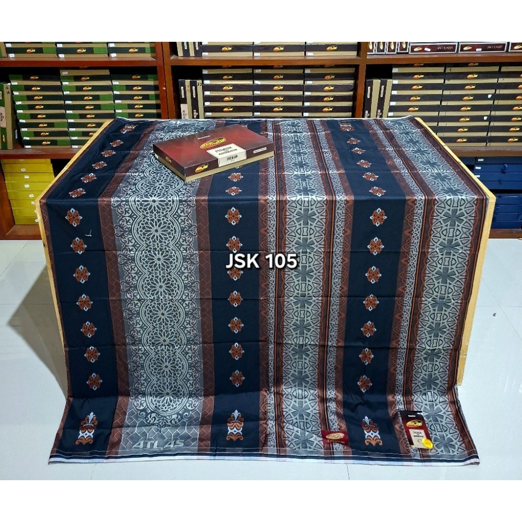 SARUNG ATLAS PREMIUM JACQUARD GOLD  FULL SONGKET TIMBUL TERBARU