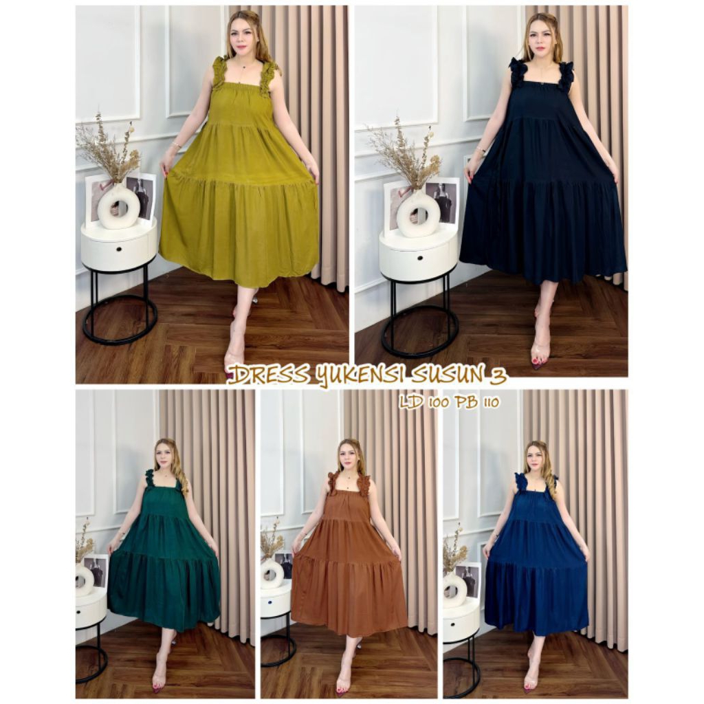 Daster Rayon polos susun LD 110