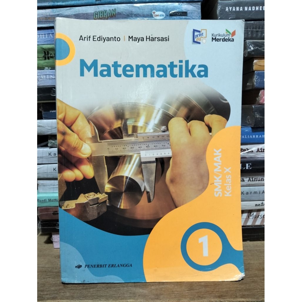 Buku Matematika 1,2,3 SMK/MAK Kelas X,XI,XII Kurikulum Merdeka Erlangga