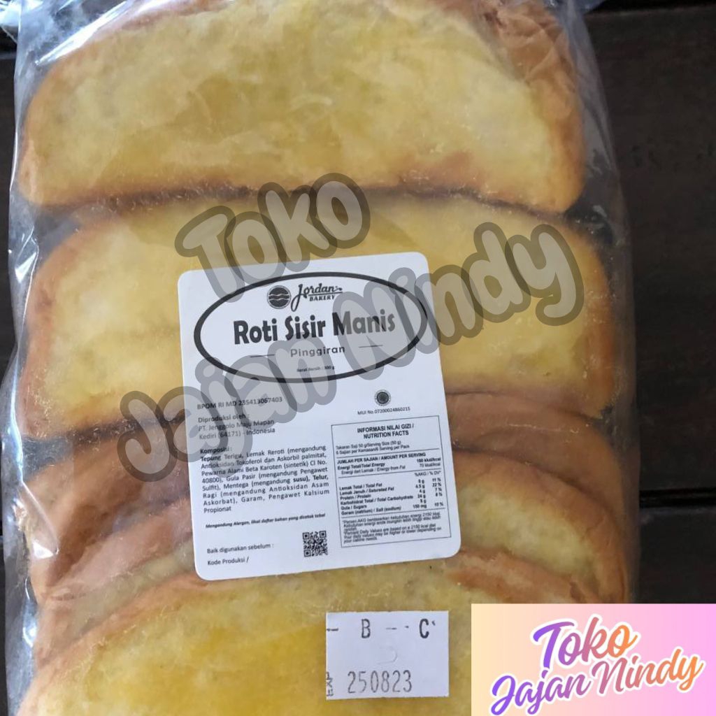 Jordan Bakery - Roti Sisir Manis Pinggiran (2 bungkus)