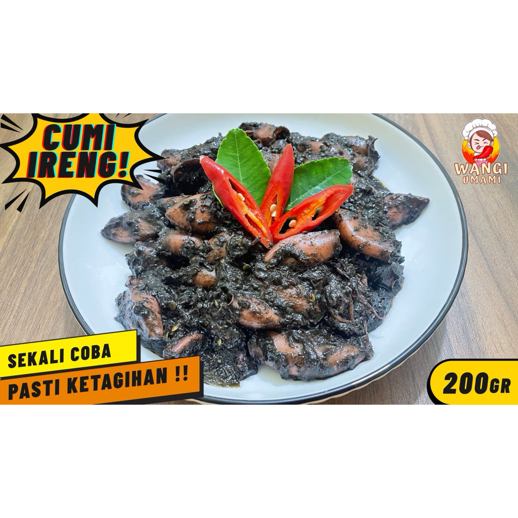 Cumi ireng/cumi hitam/cumi hitam pedas/cumi tinta 300gr