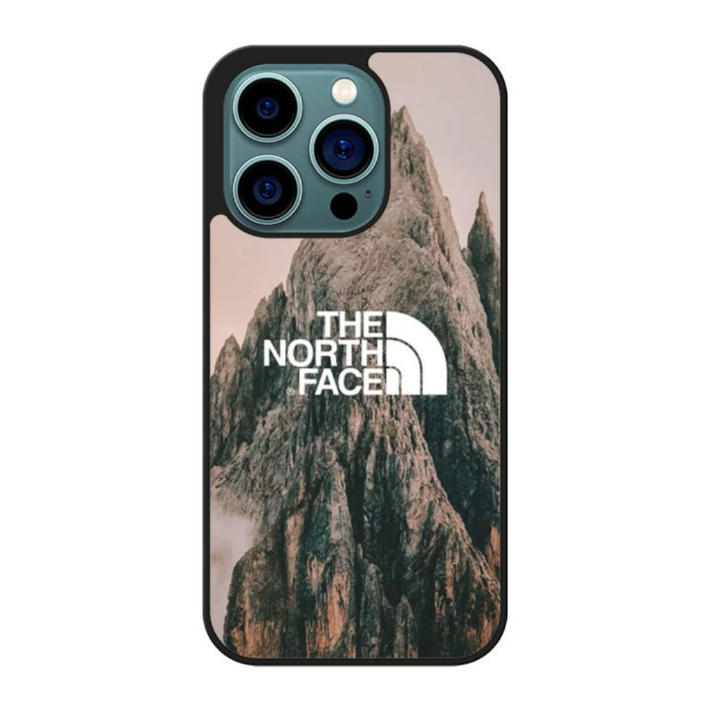Case Casing TPU iPhone 17 16 15 14 13 12 11 XR XS Mini Plus Pro Max Air North Face Hybrid Case Rubbe