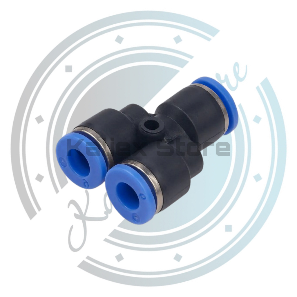 PW06-04-04 - Fitting Pneumatic Yee Reducer Tube 6mm 4mm 4mm - PW 6 4 4 - Kaliex Store