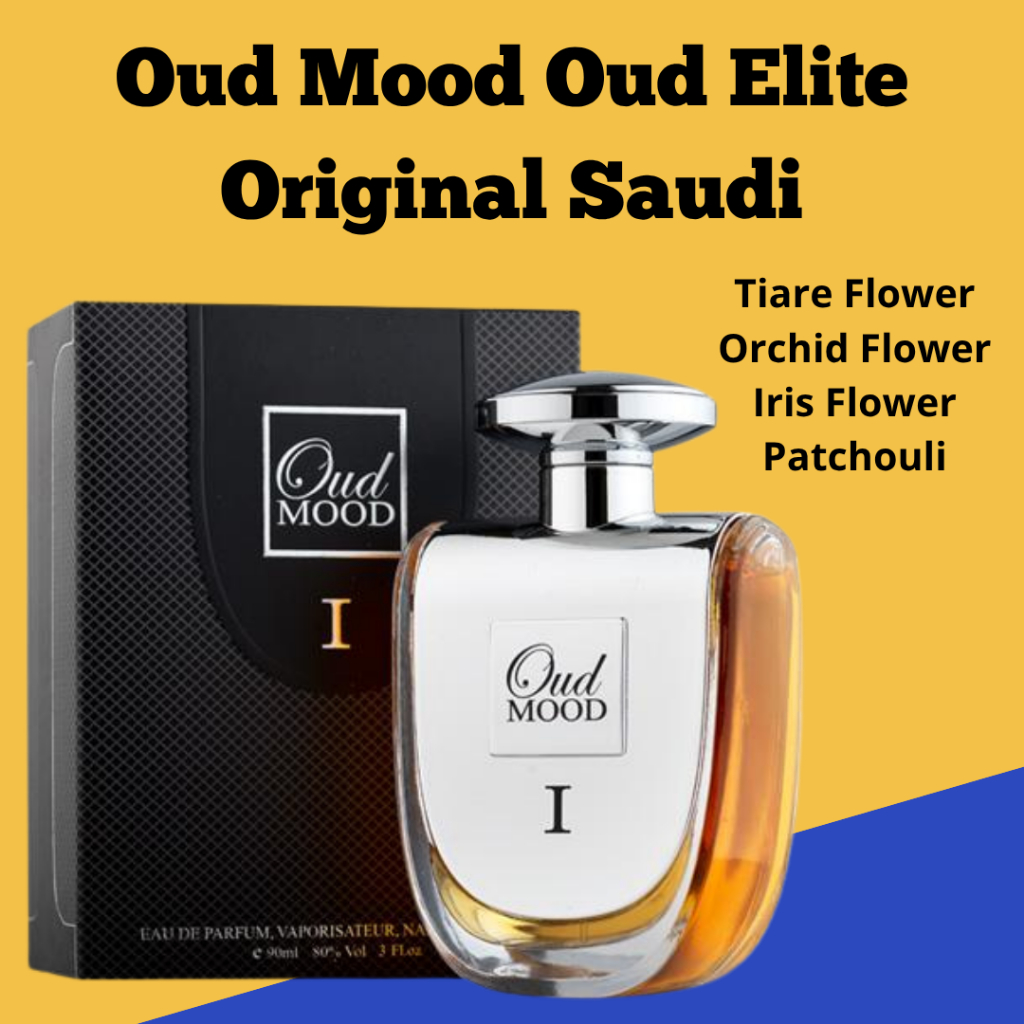 Parfum OUD MOOD Oud Elite EDP 90ml / Parfum Ori Arab Saudi Pria Wanita
