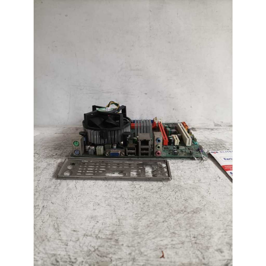 mainboard ecs g41t-m16 intel core duo 6320 ddr3 lga 775 siap pakai