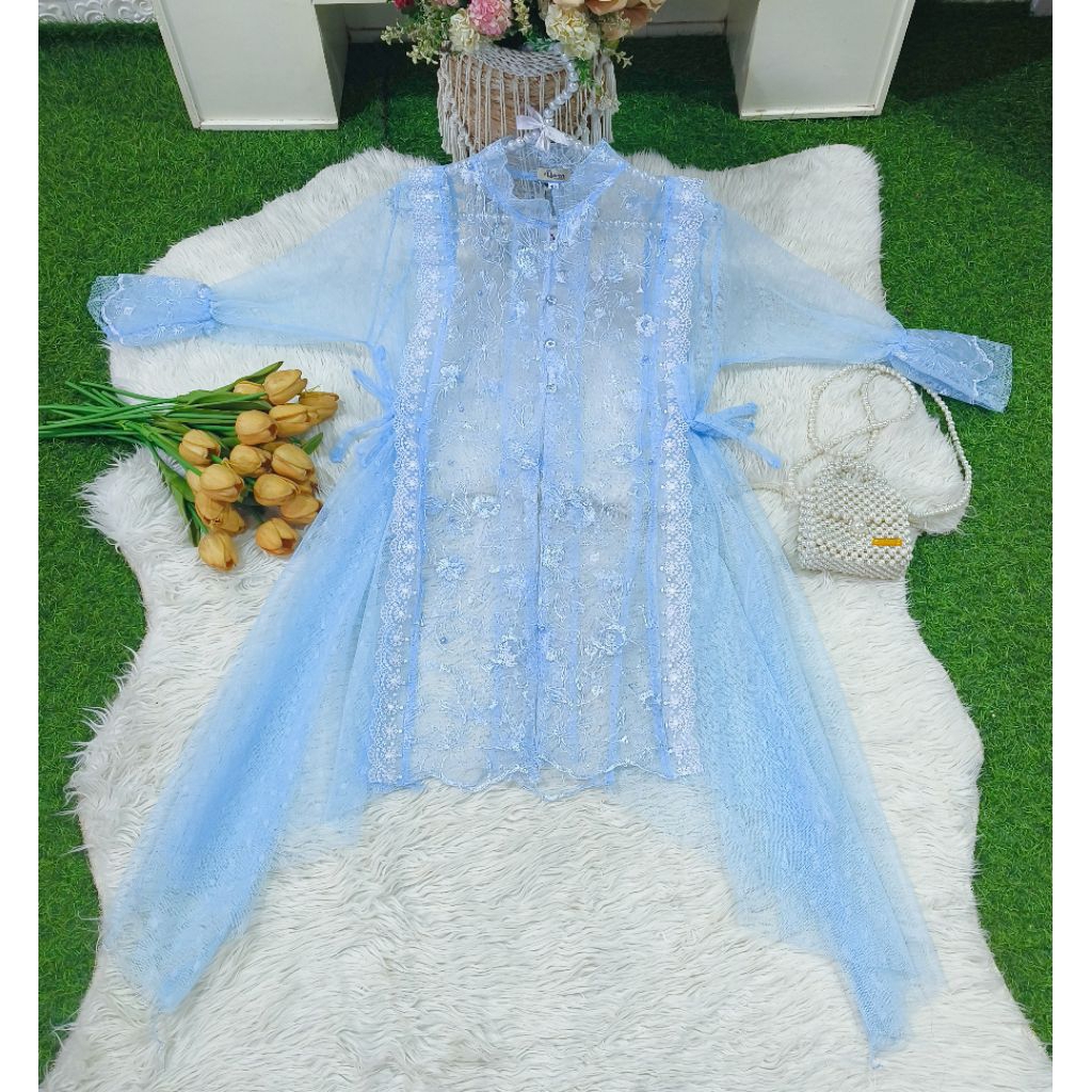 Outer Brukat Tyle Anak 2Th-Dewasa Jumbo Lengkap Size Auter Saja