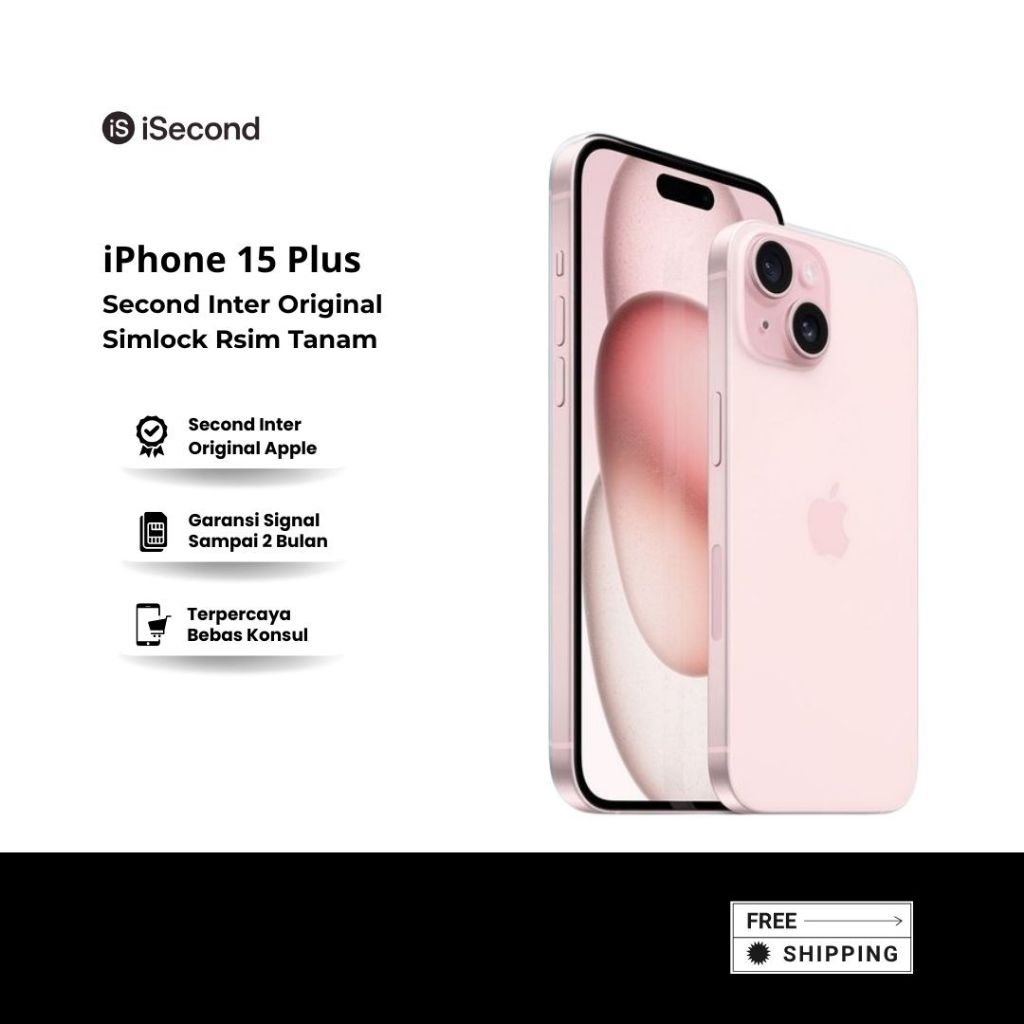 iPhone 15 Plus Second Inter Original 128GB/256GB/512GB