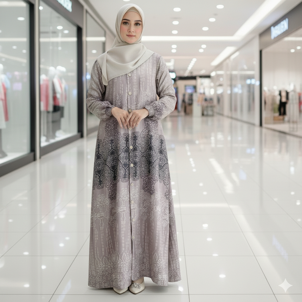 Gamis Maxmara Luxury Motif  Elegan – Dress Muslimah untuk Lebaran & Kondangan