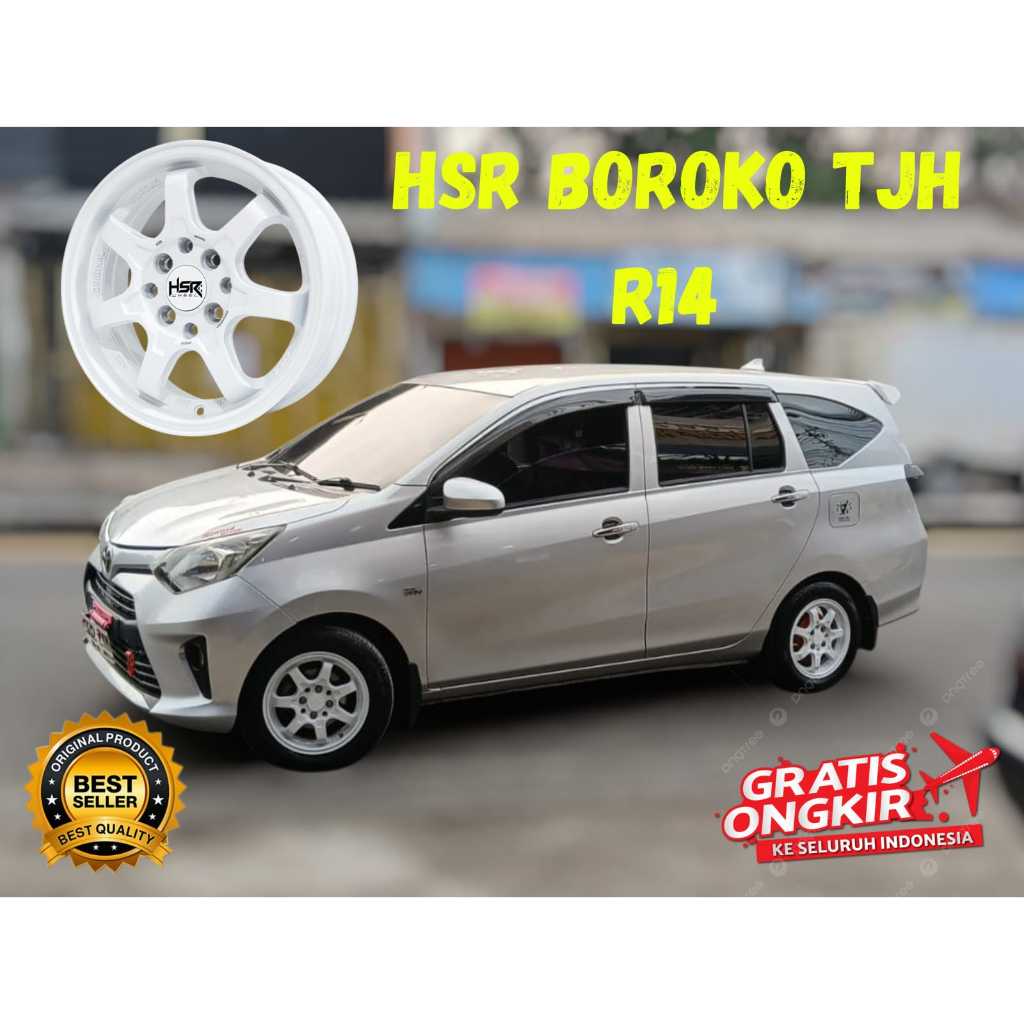 Super Sale Velg R14 HSR BOROKO TJH Untuk Calya Sigra Ayla Agya Brio Avanza Xenia Kijang Wuling AIREV
