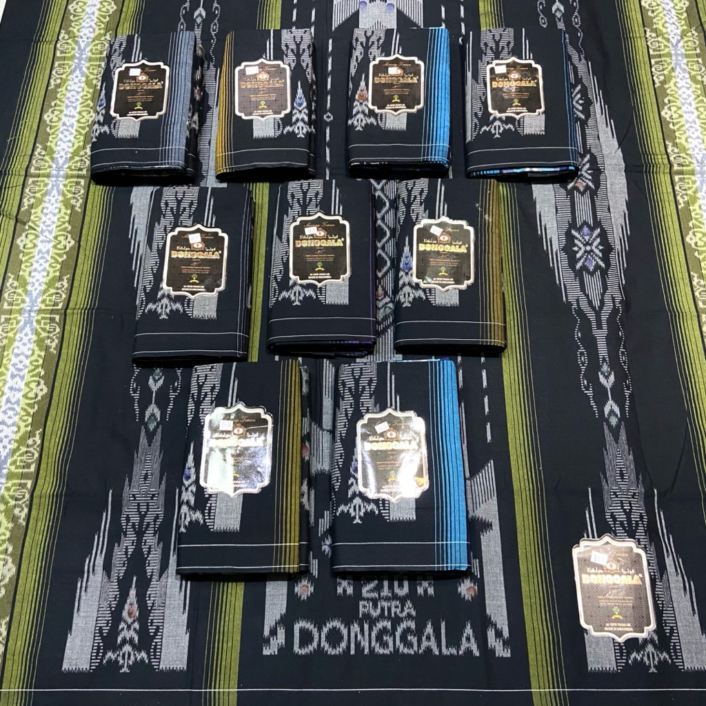 Sarung Donggala hitam donggala original Sarung Hitam