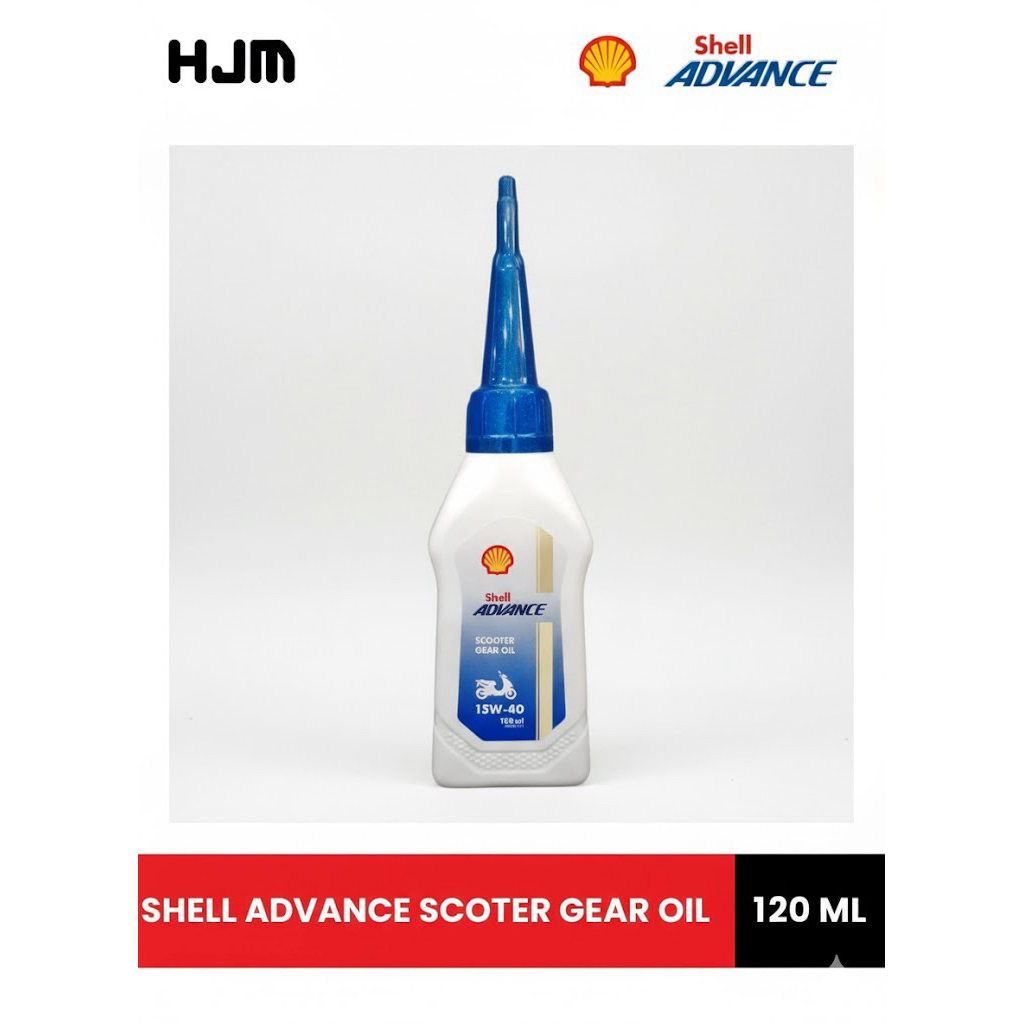 SHELL ADVANCE GEAR OIL 15W-40 120ml ,OLI GEAR SHELL ,OLI GARDAN SHELL bisa buat all motor matic ORIG