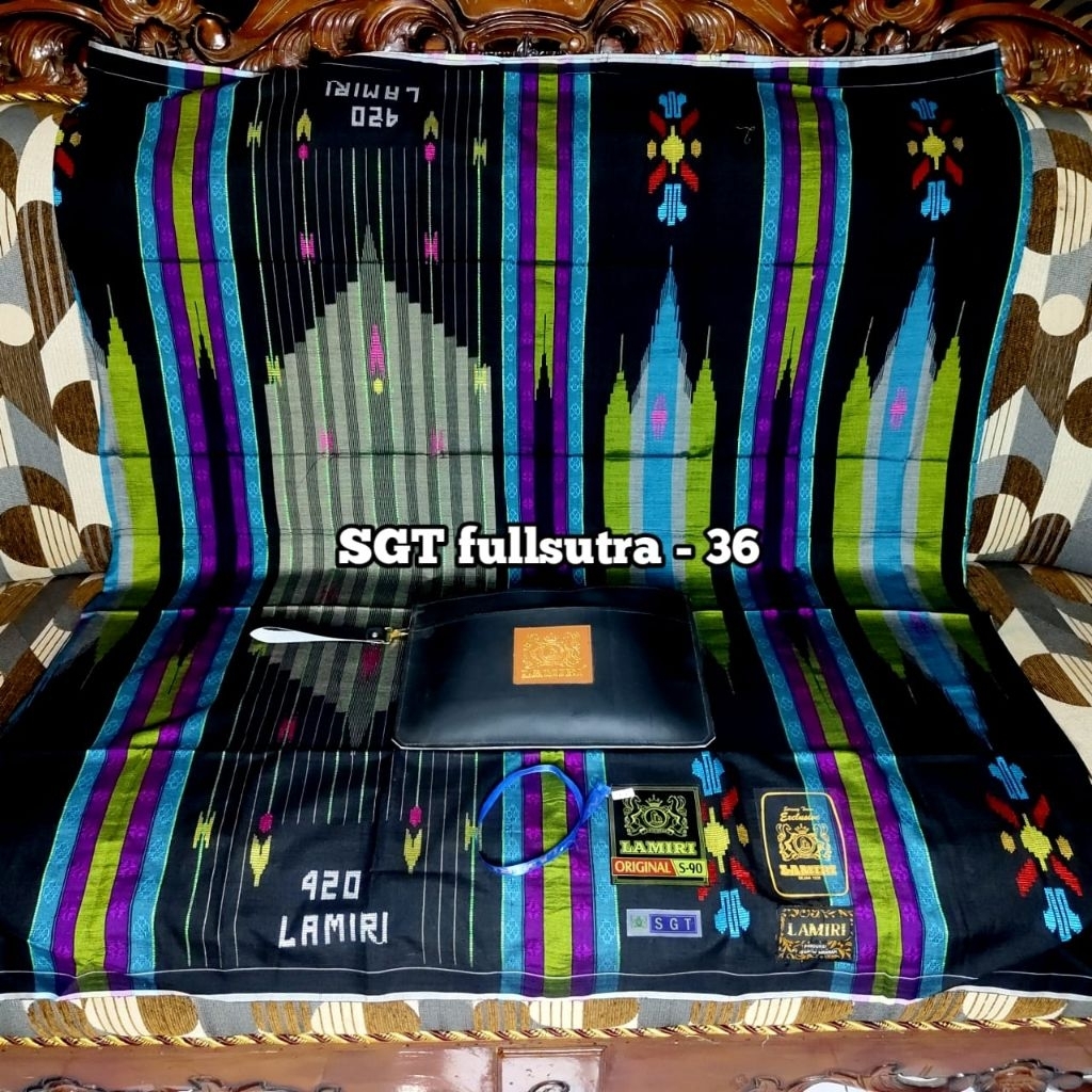 SARUNG LAMIRI SGT(SONGKET GUNUNG TIMBUL) FULL SUTRA ASLI