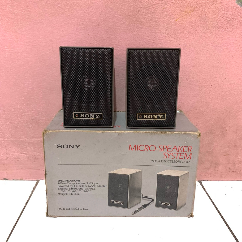 Sony Micro Speaker System LS-X7 (Portable Speaker for Walkman / Discman)