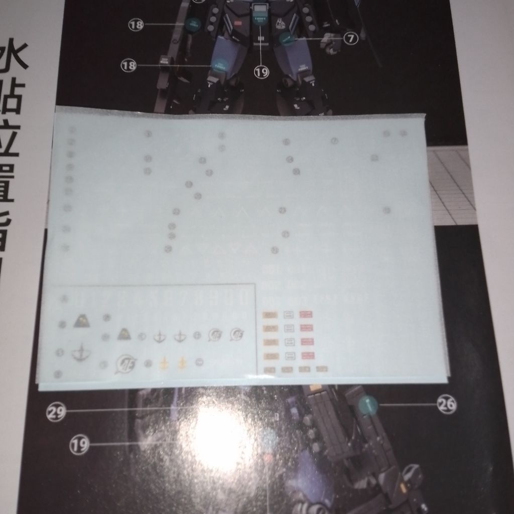 HG Jesta Cannon part Decal (KW)