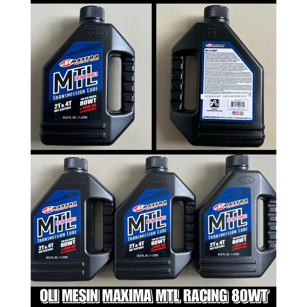 OLI MESIN MAXIMA MTL RACING 80WT