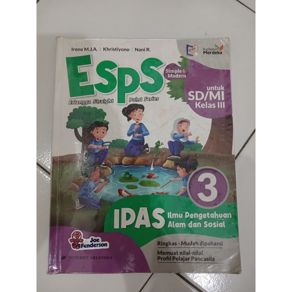 buku pelajaran kelas 3 SD - esps ipas - esps - ipas - kelas 3 SD - buku paket sekolah - buku paket S