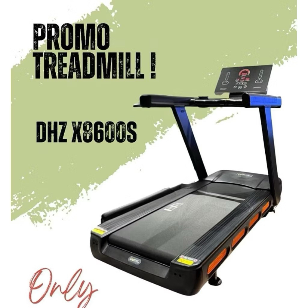 Alat Treadmill Elektrik Electric Komersial Commercial DHZ X8600S Import