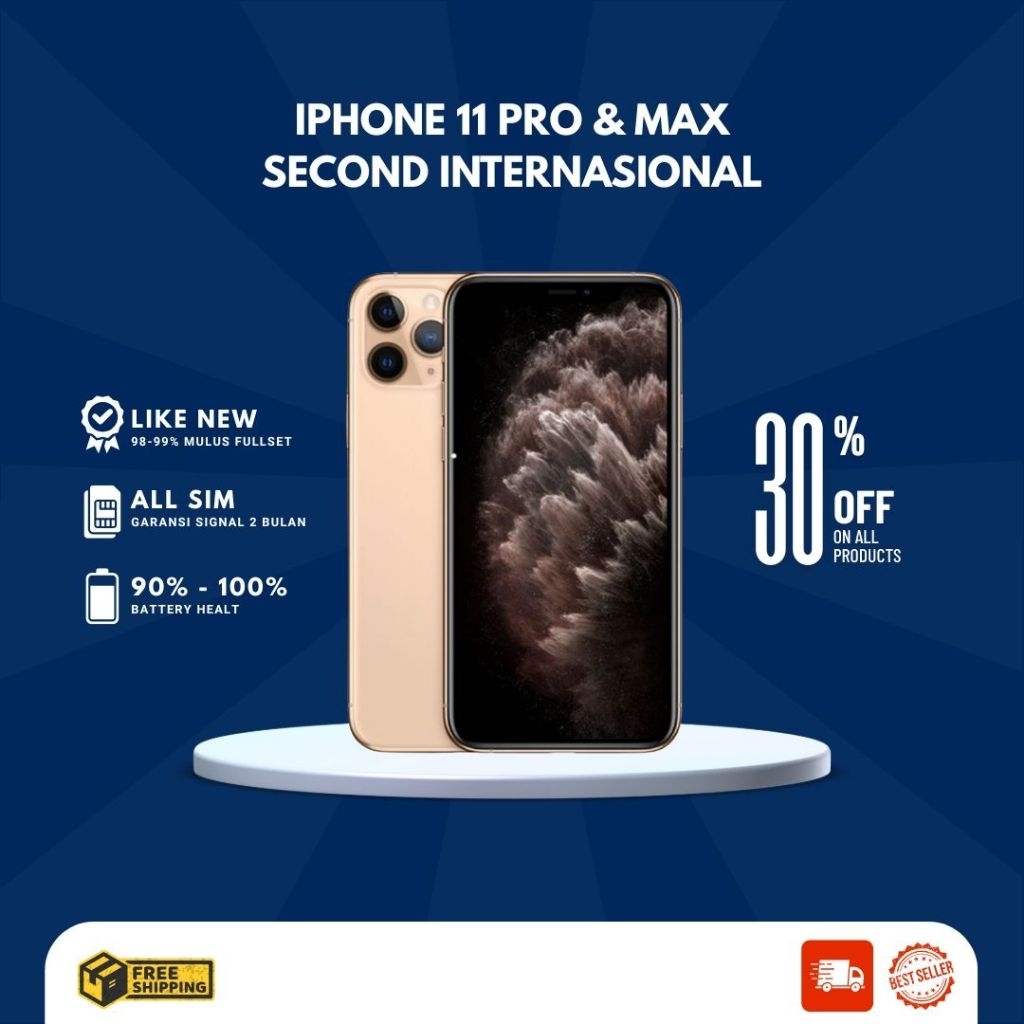 IP11 PRO MAX 256GB/128GB SECOND ORIGINAL